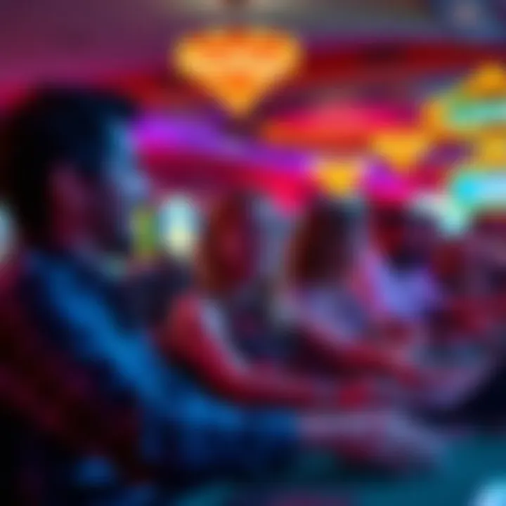 Diverse demographics of players enjoying the casino experience